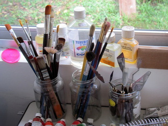 cheap oil brushes