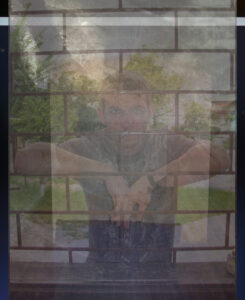 Portrait of Christian U. is an abstract photo using four images layered on top of one another.