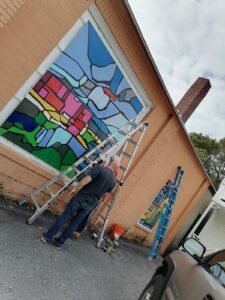 Hanging the public art commission