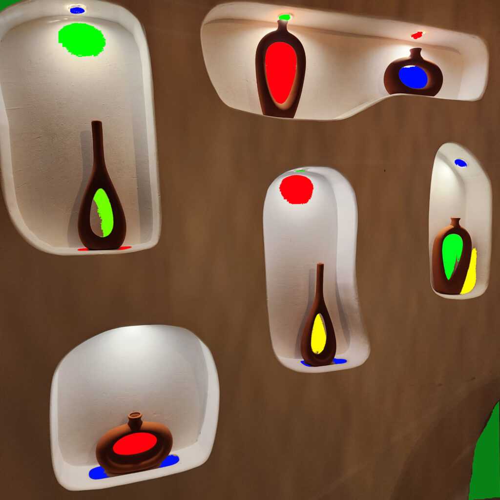 Abstract photo of bottles